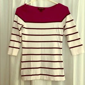 WHBM striped sweater top